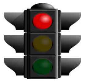 Red light signal image