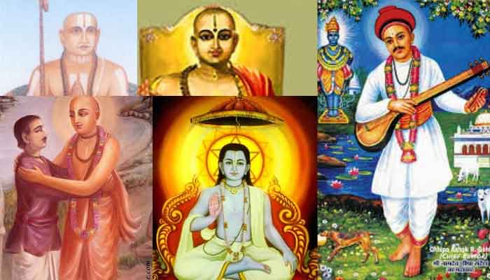 list of all famous saints of bhakti movement in hindi