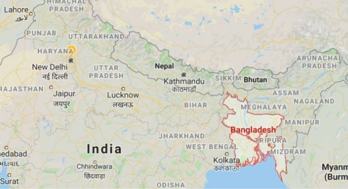 बांग्लादेश  की सीमा से सटे भारत के राज्य